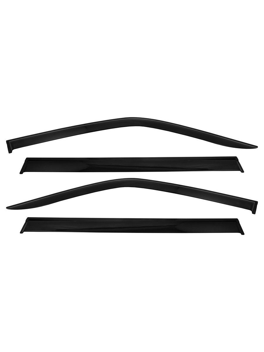 Дефлекторы окон Vinguru для а/м Haval Dargo 2022-н.в. /внедорожник/накладные/комплект  4шт/литьевой поликарбонат/ / Хавал Дарго