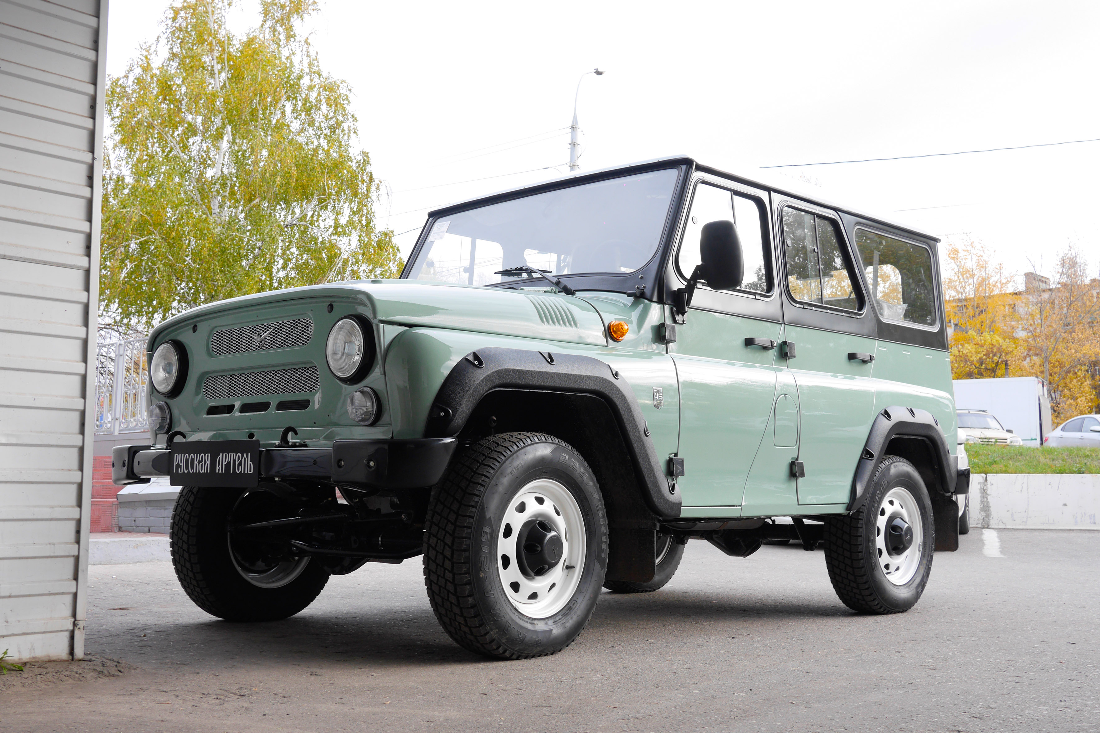 Расширители колесных арок (комплект - 4 шт.) вынос 50мм для UAZ 469 1972-2011, шагрень