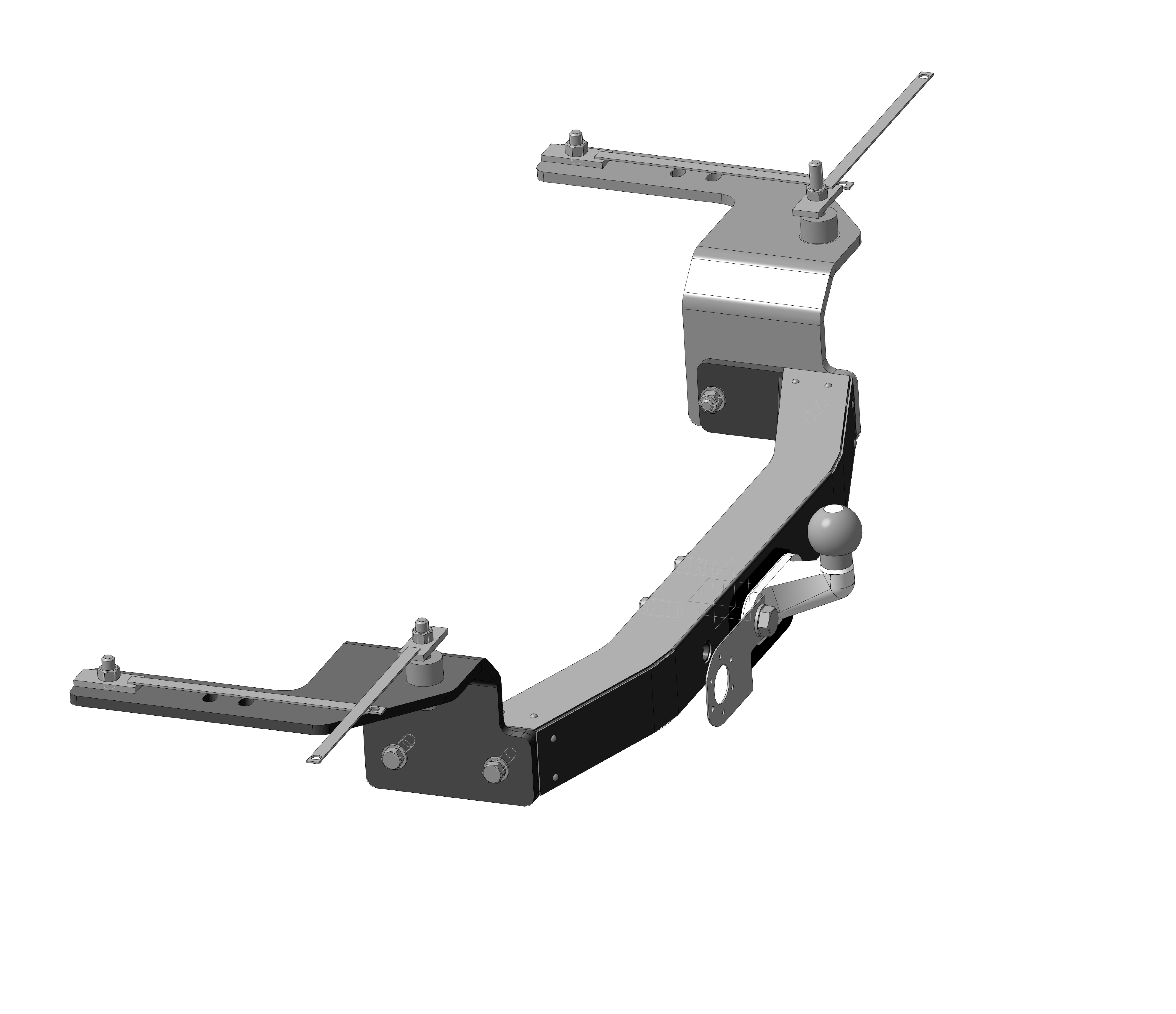 Фаркоп (ТСУ) на а/м LEXUS LX SUV 2007-2015/ TOYOTA Land Cruiser J200, включая Executive, Excalibur, TRD SUV 2007-2021 без электрики / Лексус ЛХ