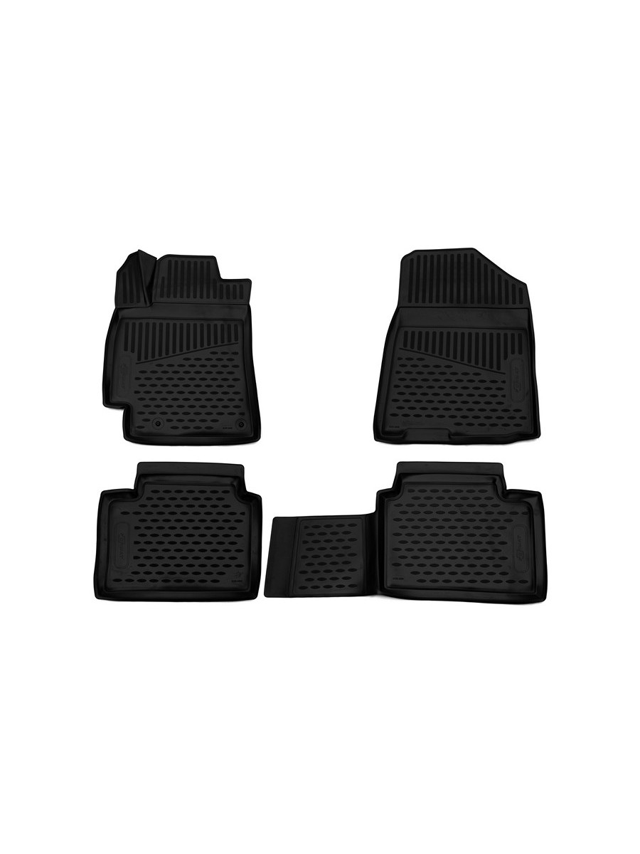 Коврики 3D в салон подходят для KIA Cerato/Forte, 2018-, 4 шт. (Повышенная устойчивость, повышенная износостойкость) / Киа Серато