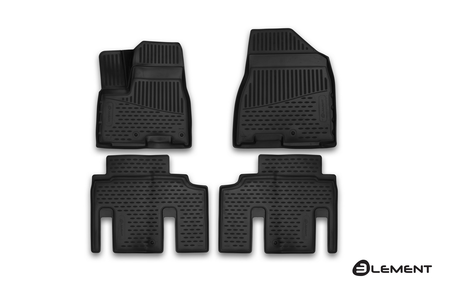 Коврики 3D в салон для KIA Carnival (III), 2014-2021, VAN, 4 шт. (полиуретан) / Киа Карнива / Киа Карнивал