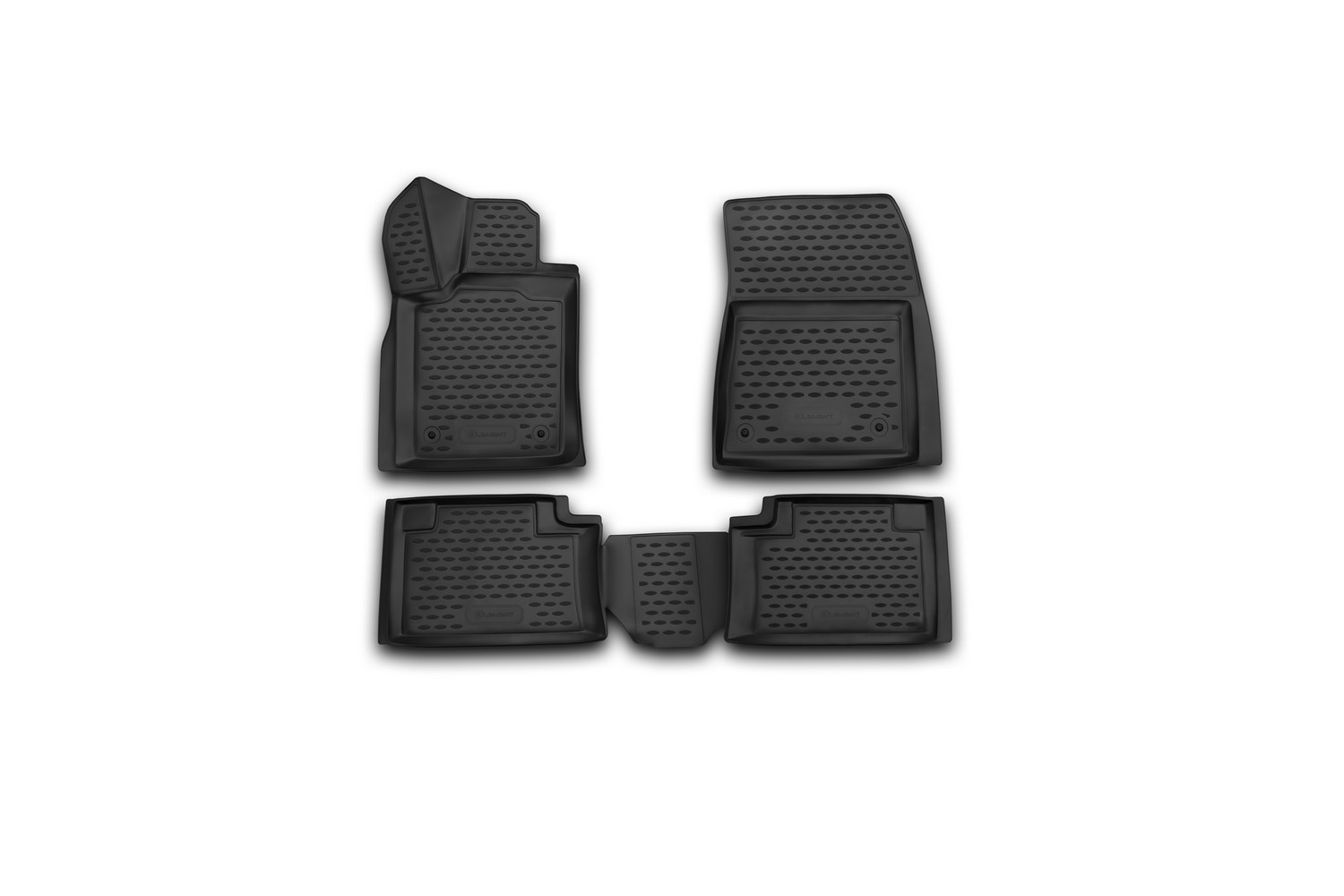 Коврики в салон 3D для JEEP Grand Cherokee 2014-н.в. Element 4 шт. черный полиуретан / Джип Гранд Чероки