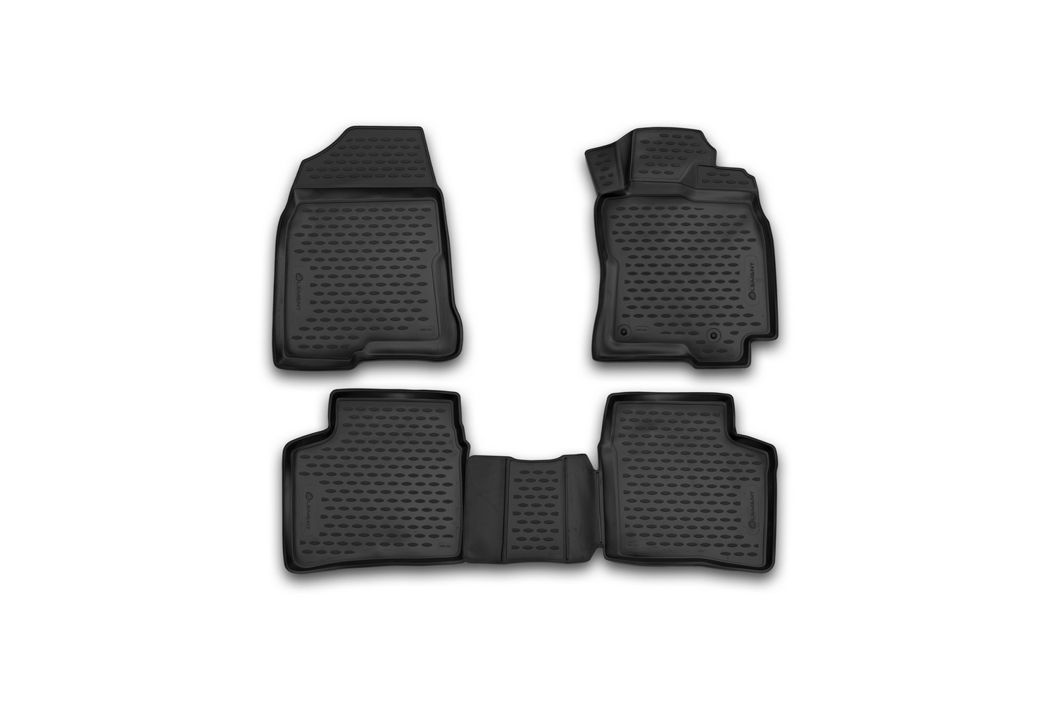 Коврики 3D в салон для TOYOTA Prius-20 RH /DAA-NHW20/, 2003-2009, правый руль, 4 шт. (полиуретан) / Тойота Приус