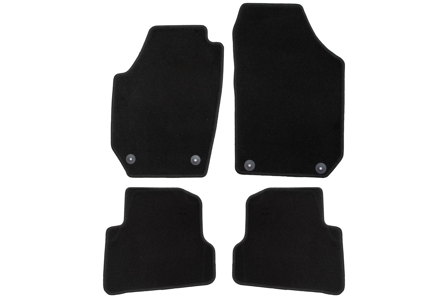 Коврики в салон Klever Econom SKODA Fabia, Fabia Scout 2007-2010, 2010-2014, хб., 4 шт. (текстиль) / Шкода Фабия