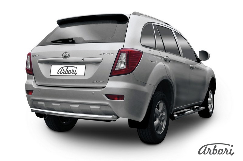 Защита заднего бампера D60 X60 2011 Arbori нерж. сталь для LIFAN X60 2015-нв / Лифан Х60