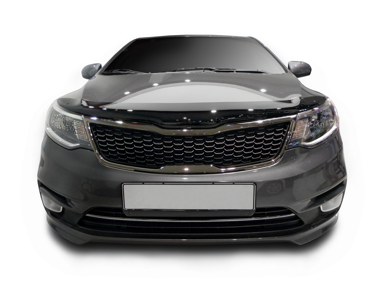 Дефлектор капота темный KIA RIO 2011-2017, NLD.SKIRIO1112 / Киа Рио