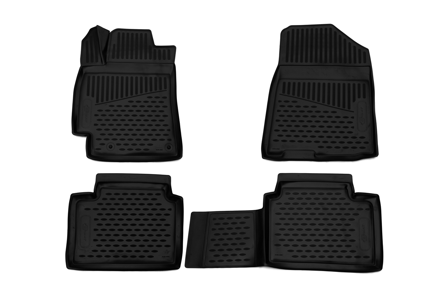 Коврики 3D в салон для KIA Cerato/Forte, 2018-, 4 шт. (Повышенная устойчивость, повышенная износостойкость) / Киа Серато