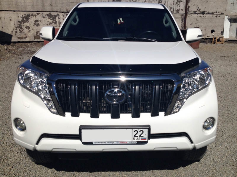 Дефлектор капота для TOYOTA LAND CRUISER PRADO 150 2013-2017 внедорожник SIM / Тойота Ленд крузер прадо