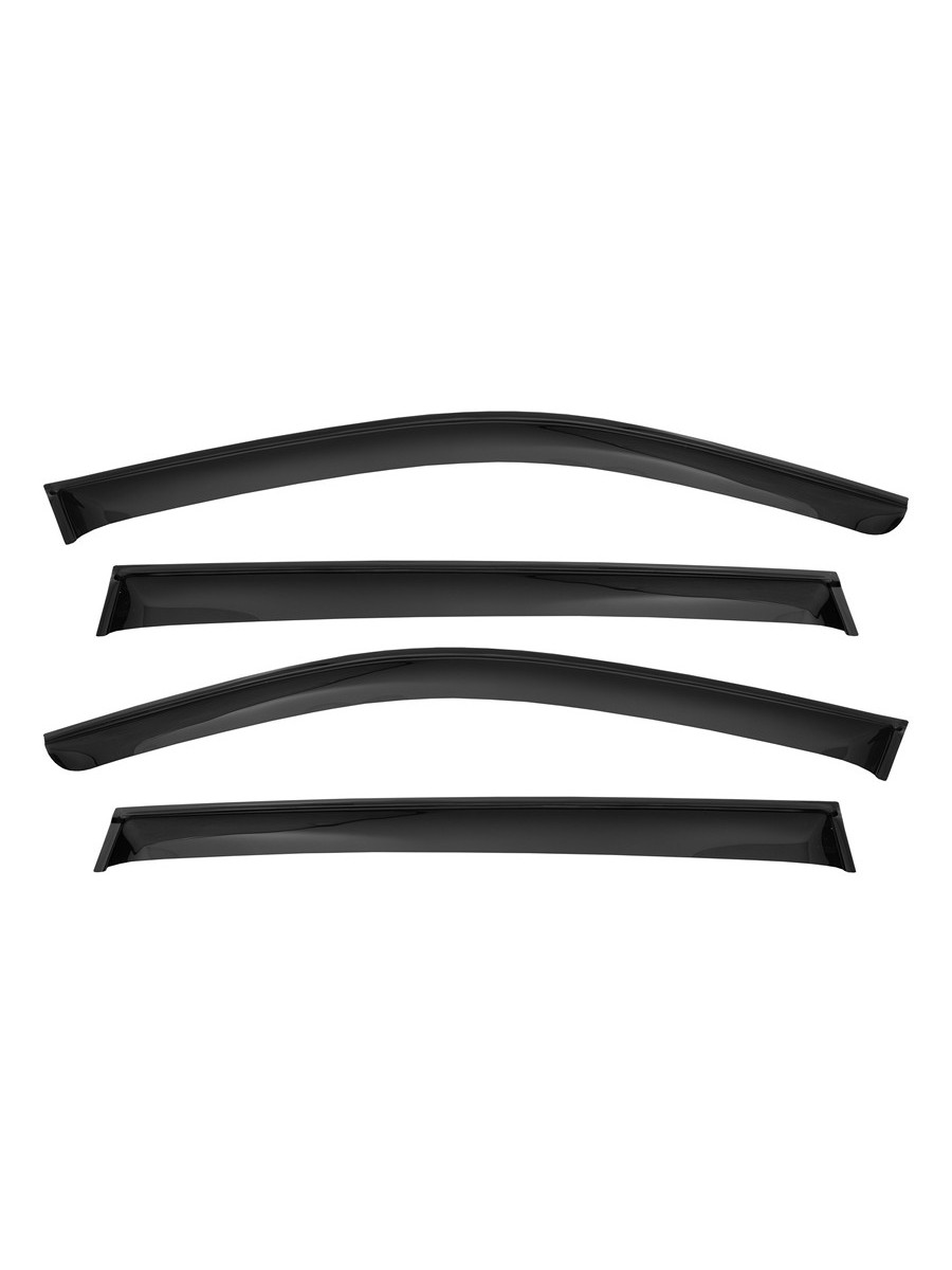 Дефлекторы боковых окон Haval H9, 2014-2017/2017-, 4ч., темный / Хавал Н9