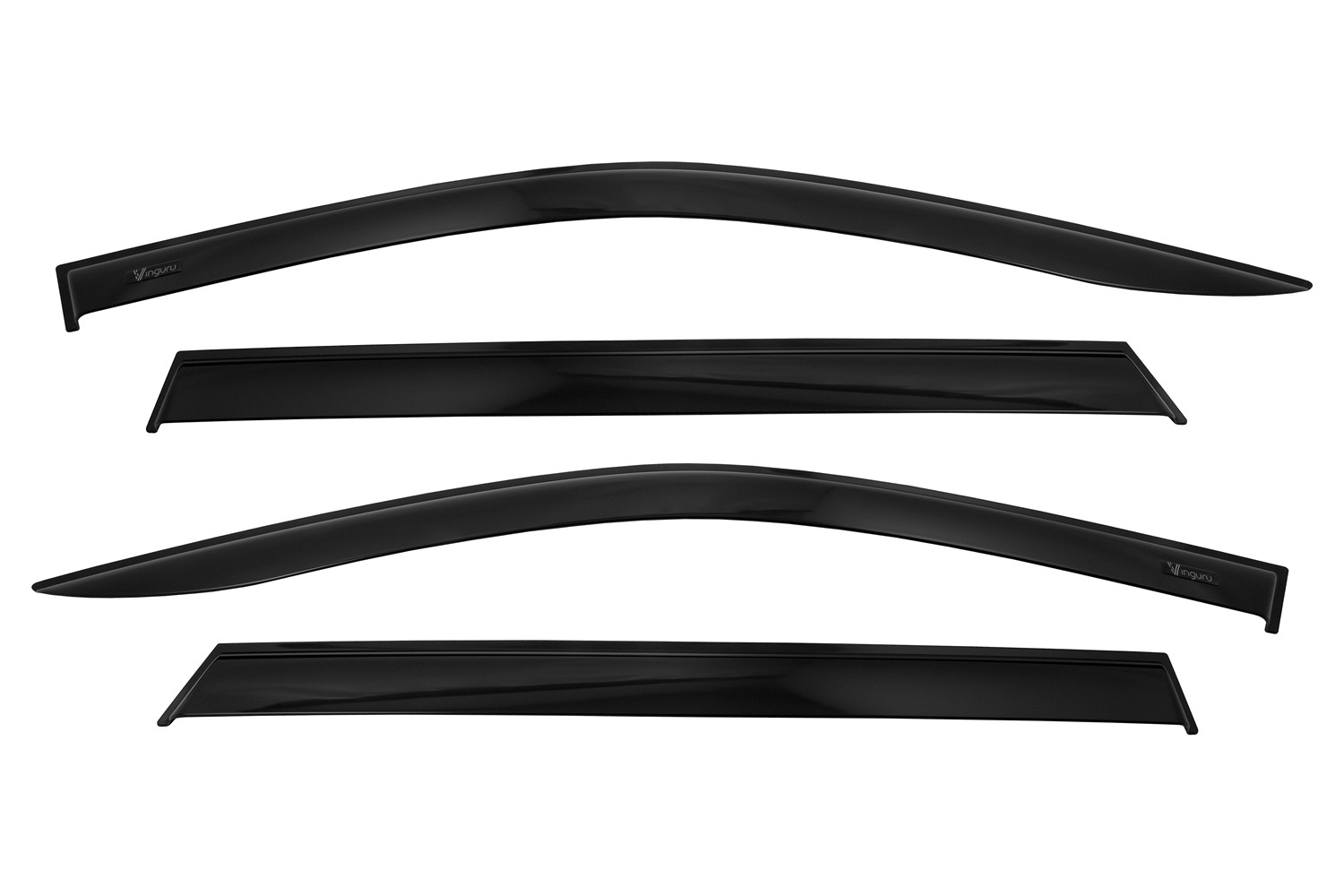 Дефлекторы окон Vinguru для а/м Geely Monjaro 2021-н.в. /кроссовер/накладные/комплект  4шт/литьевой поликарбонат/ / Джили Монжаро