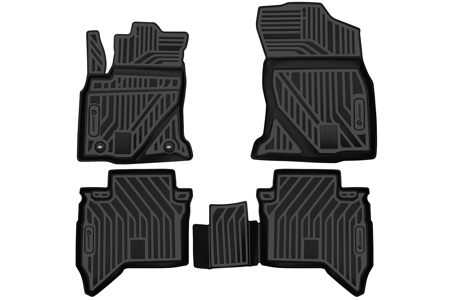 Коврики в салон, для TOYOTA Hilux (VIII), 2015-, 4 шт. (полиуретан) / Тойота Хайлюкс