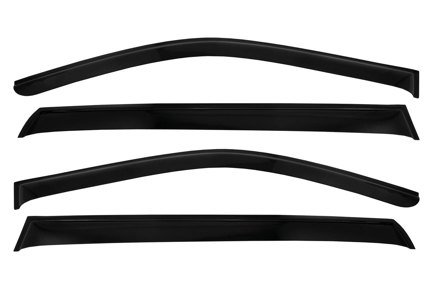 Дефлектор окон (НАКЛАДНОЙ скотч 3М), 4 шт., для GREAT WALL Poer King Kong 2022-, пикап / Грейт Волл Кинг Конг / Грейт Волл Поер Кинг Конг