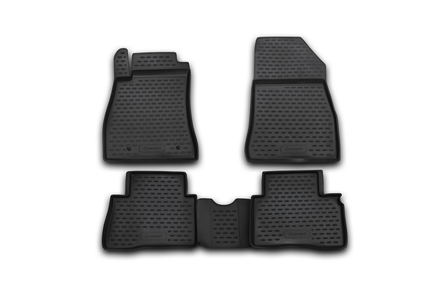Коврики в салон NISSAN Juke, 2010-2014, 2014- крючок T/L 4 шт. (полиуретан) / Ниссан Жук