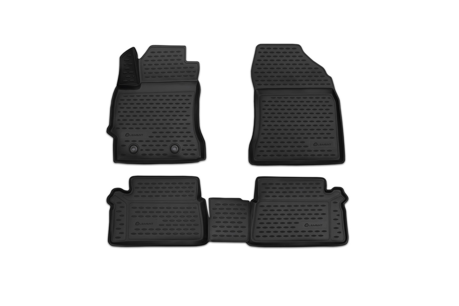 Коврики 3D в салон TOYOTA Auris 2013, 4 шт. (полиуретан) / Тойота Аурис