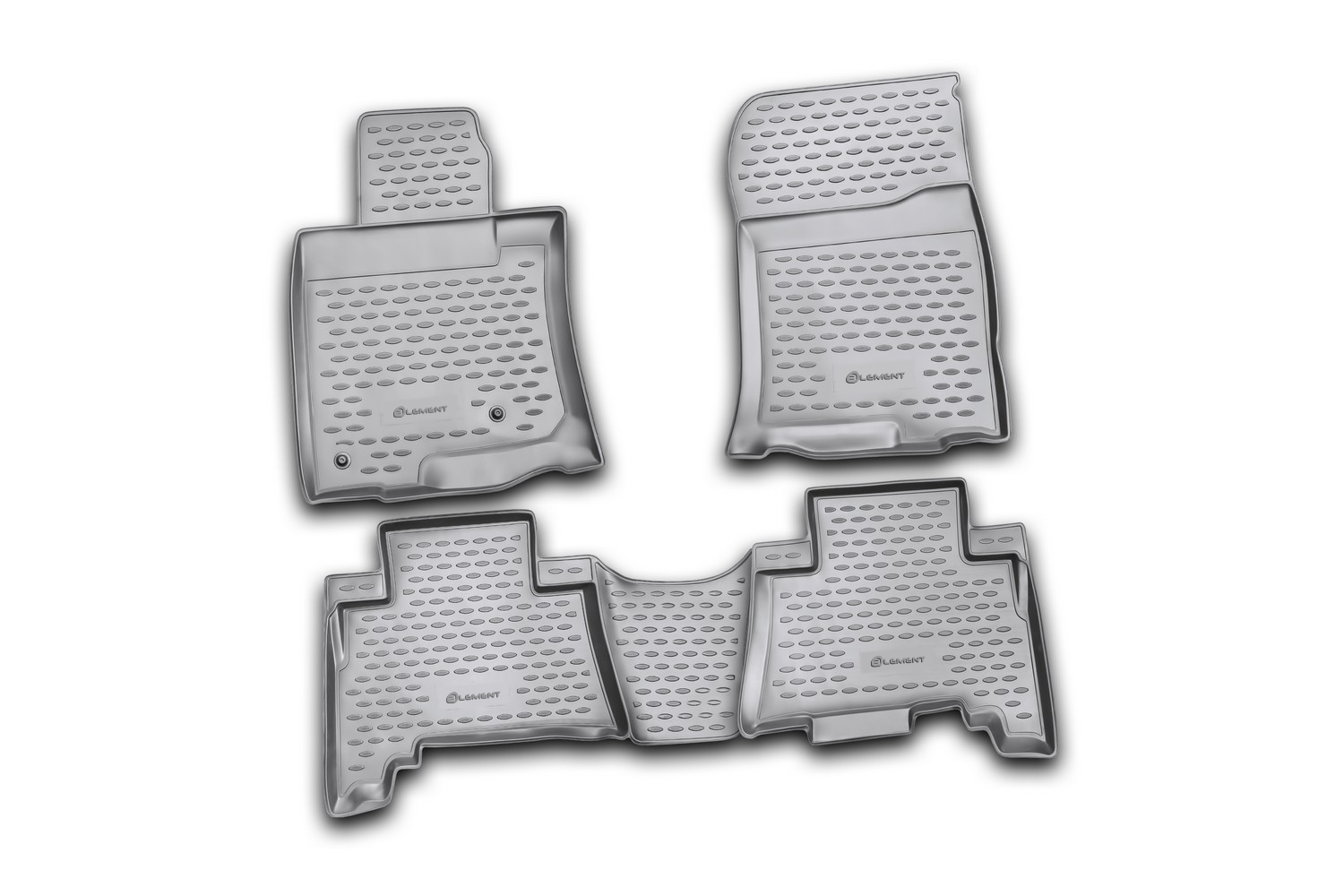 Коврики в салон TOYOTA Land Cruiser Prado, 5 мест, 12/2009-2013, 4 шт. (полиуретан) / Тойота Ленд крузер прадо