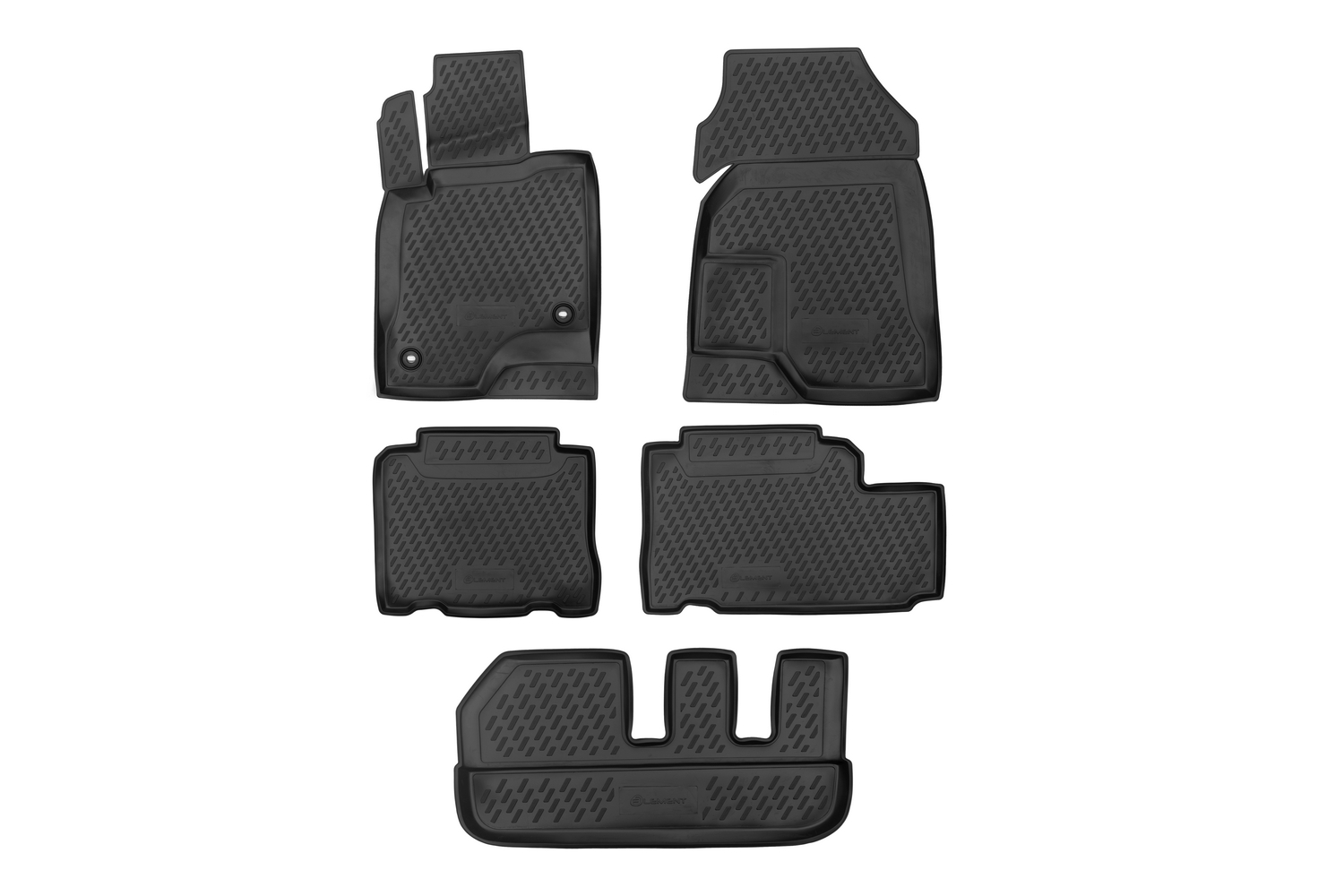 Коврики в салон для CHEVROLET Captiva (Ir, Ir2, Ir3), 2011-2018, 5 шт. (полиуретан) / Шевро / Шевроле Каптива