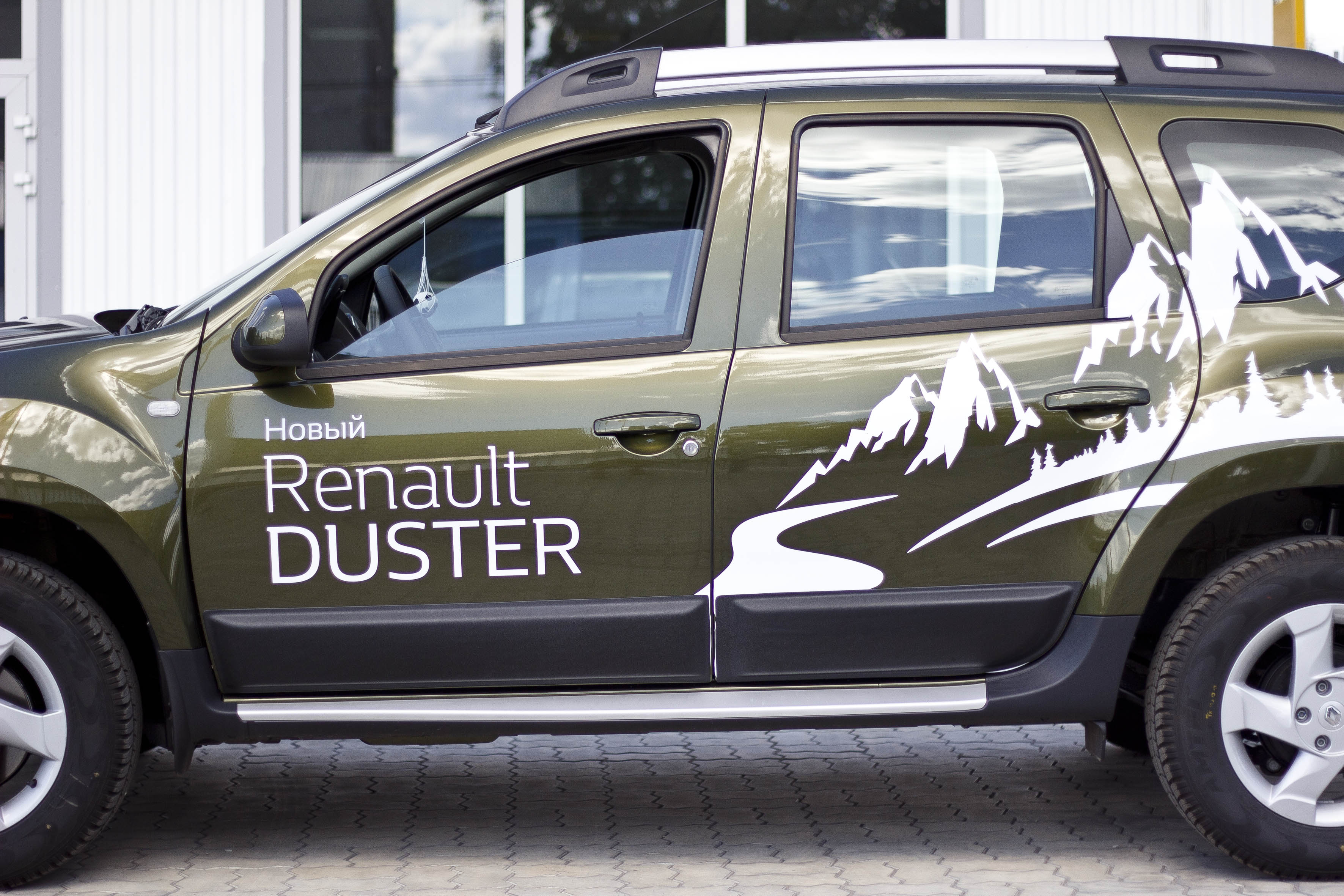 Молдинги на двери (комплект - 4 шт.) для Renault Duster I 2010-2014, шагрень / Рено Дастер