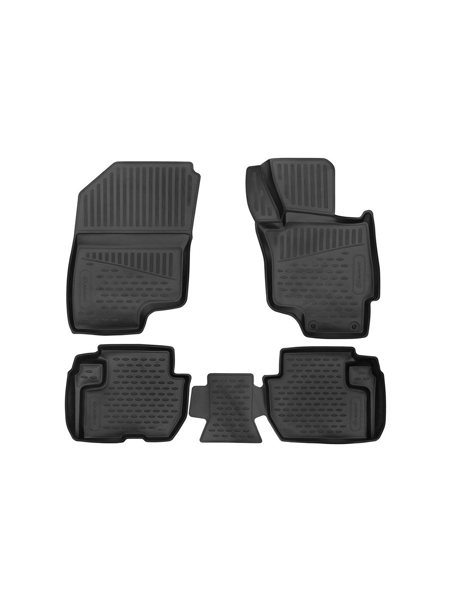 Коврики 3D в салон подходят для MITSUBISHI Outlander 2012 - правый руль, 4шт. (полиуретан) / Митсубиси Аутлендер