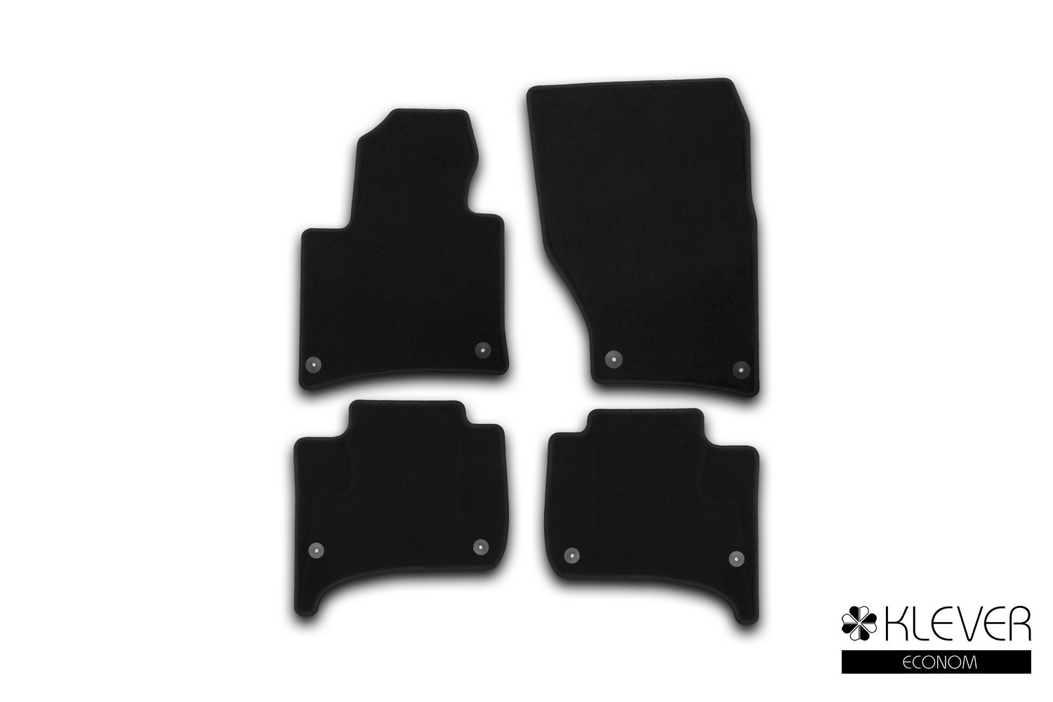 Коврики в салон Klever Econom VOLKSWAGEN Touareg 2010-2014, 2014-2018, внед., 4 шт. (текстиль) / Фольксваген Туарег