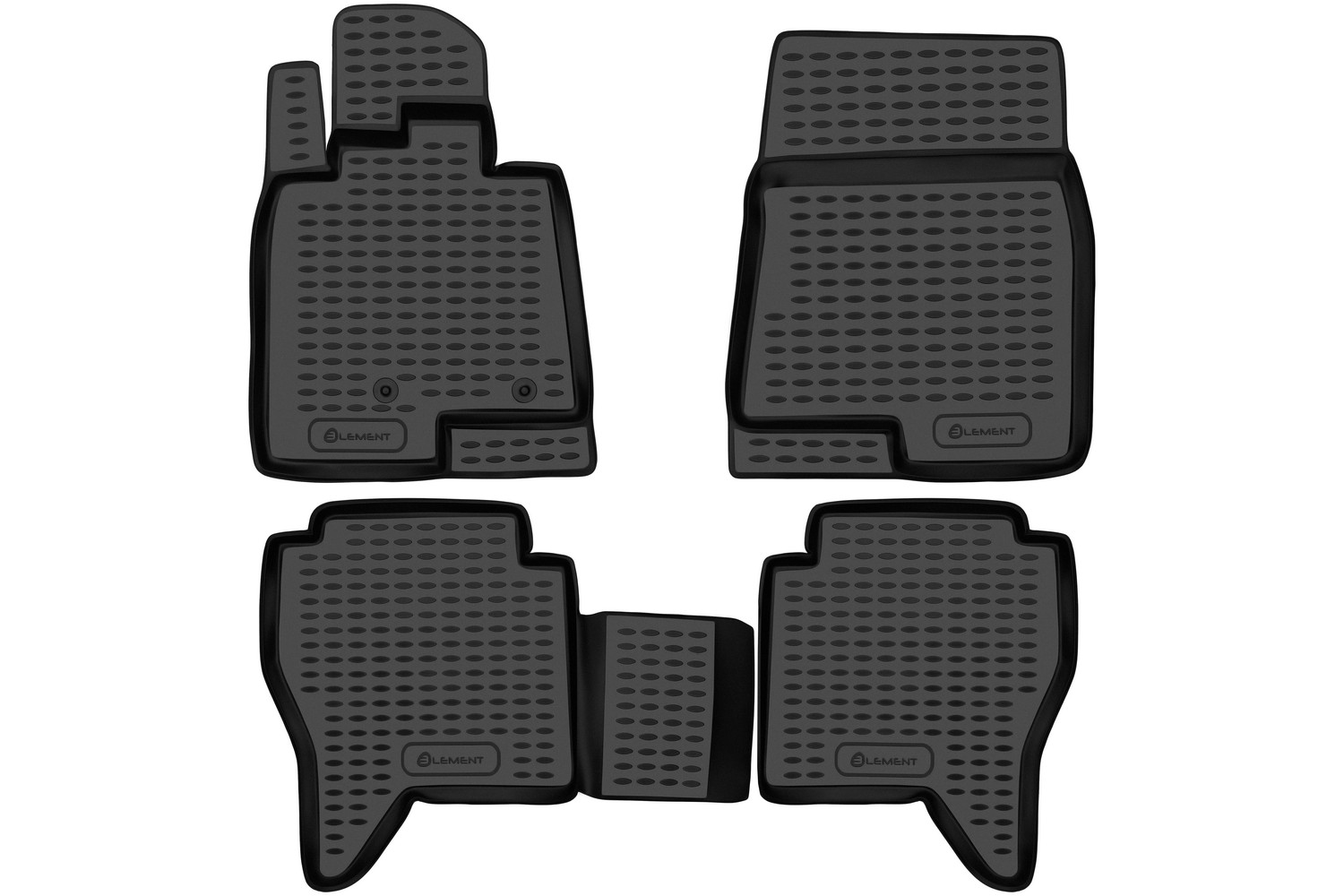 Коврики в салон MITSUBISHI Pajero IV(V80),  2006-, 4 шт. (полиуретан) / Митсубиси Паджеро