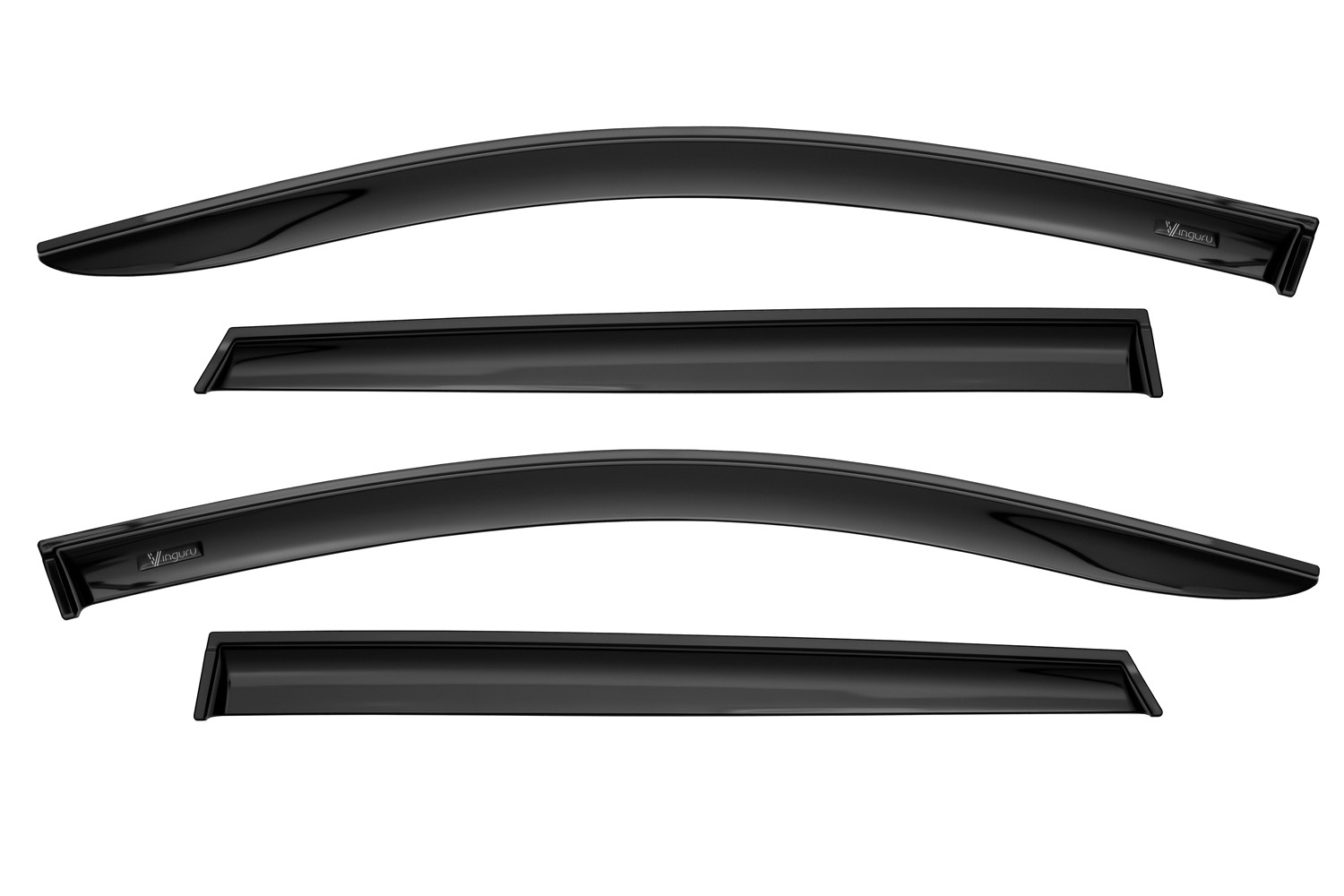 Дефлекторы окон Vinguru для а/м Geely Coolray 2020-н.в. /кроссовер/накладные/комплект  4шт/литьевой поликарбонат/ / Джили Кулрей