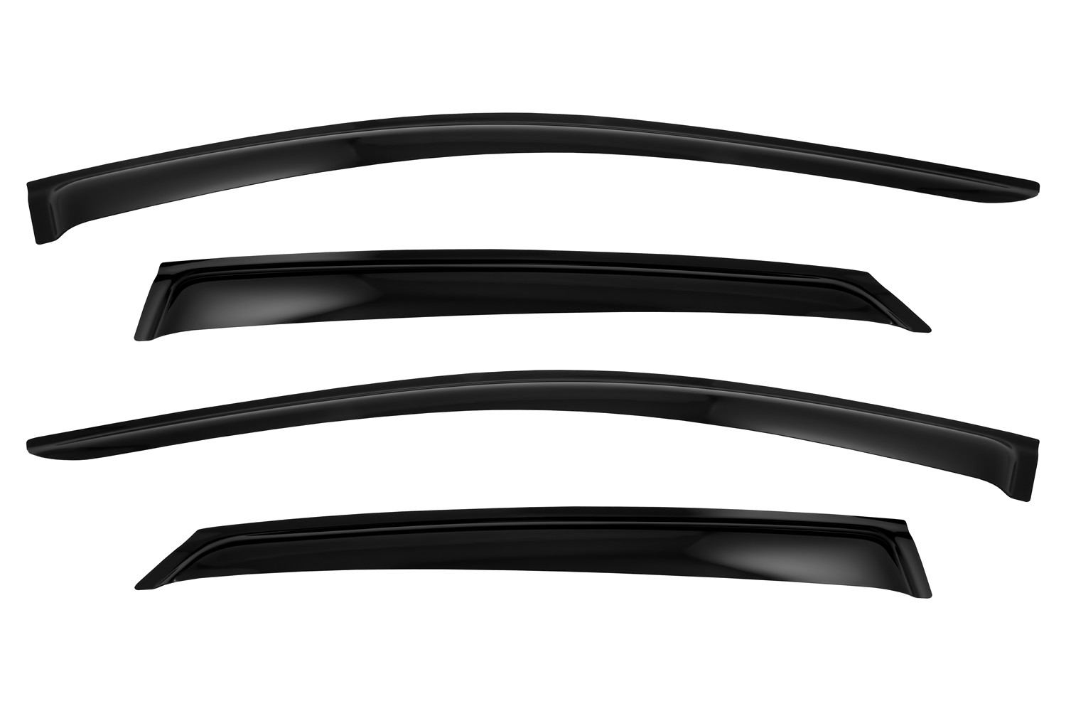 Дефлекторы боковых окон Hyundai Sonata, 2019-, 4ч., темный / Хендай Соната