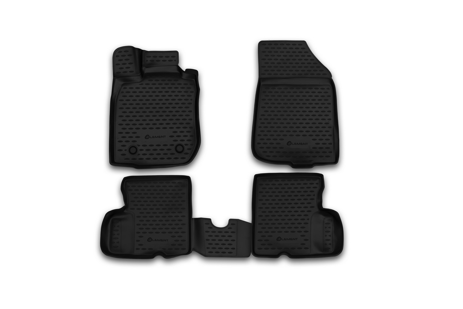 Коврики 3D в салон NISSAN Terrano, 2014-2016, 2WD, 4 шт. (полиуретан) / Ниссан Террано