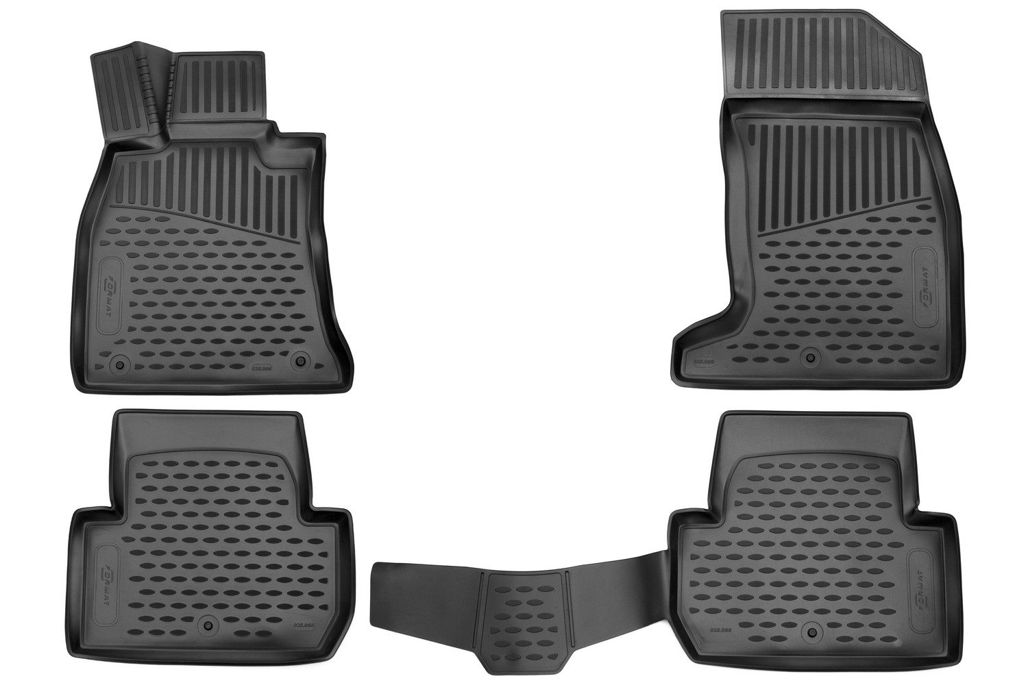 Коврики 3D в салон для KIA Stinger (I, Iр), 2017-2021, 2021-, лифтбек, 4 шт. (Повышенная устойчивость, повышенная износостойкость) / Киа Стингер