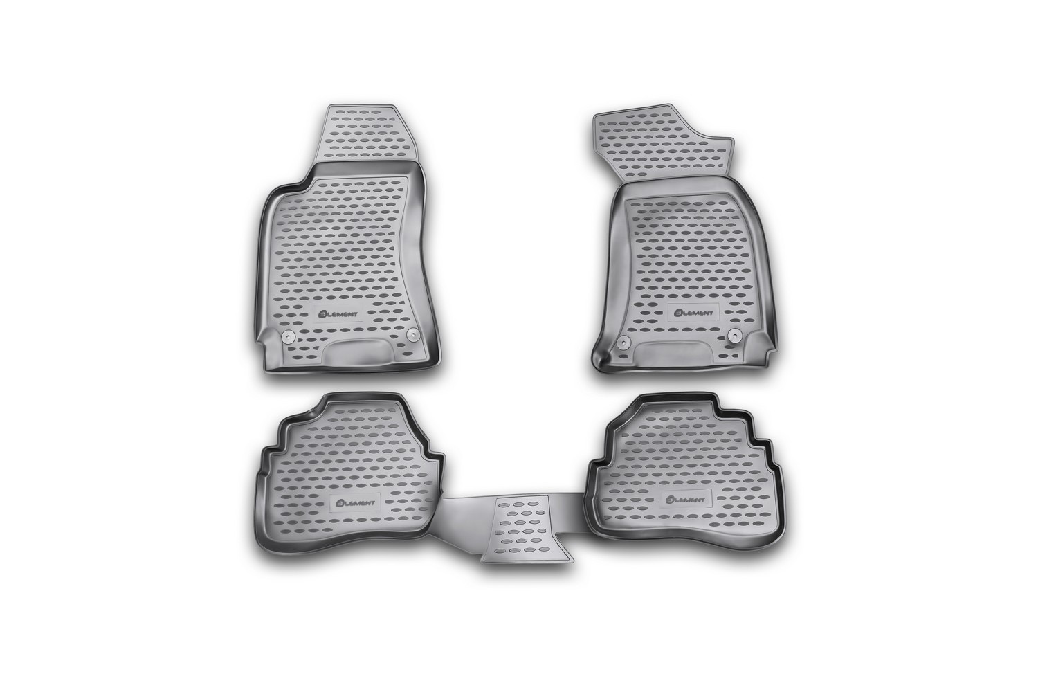 Коврики в салон 2D для VOLKSWAGEN Passat 1996-2001 (B5), 2000-2005 (B5 рест.) седан Element черный полиуретан / Фольксваген Пассат