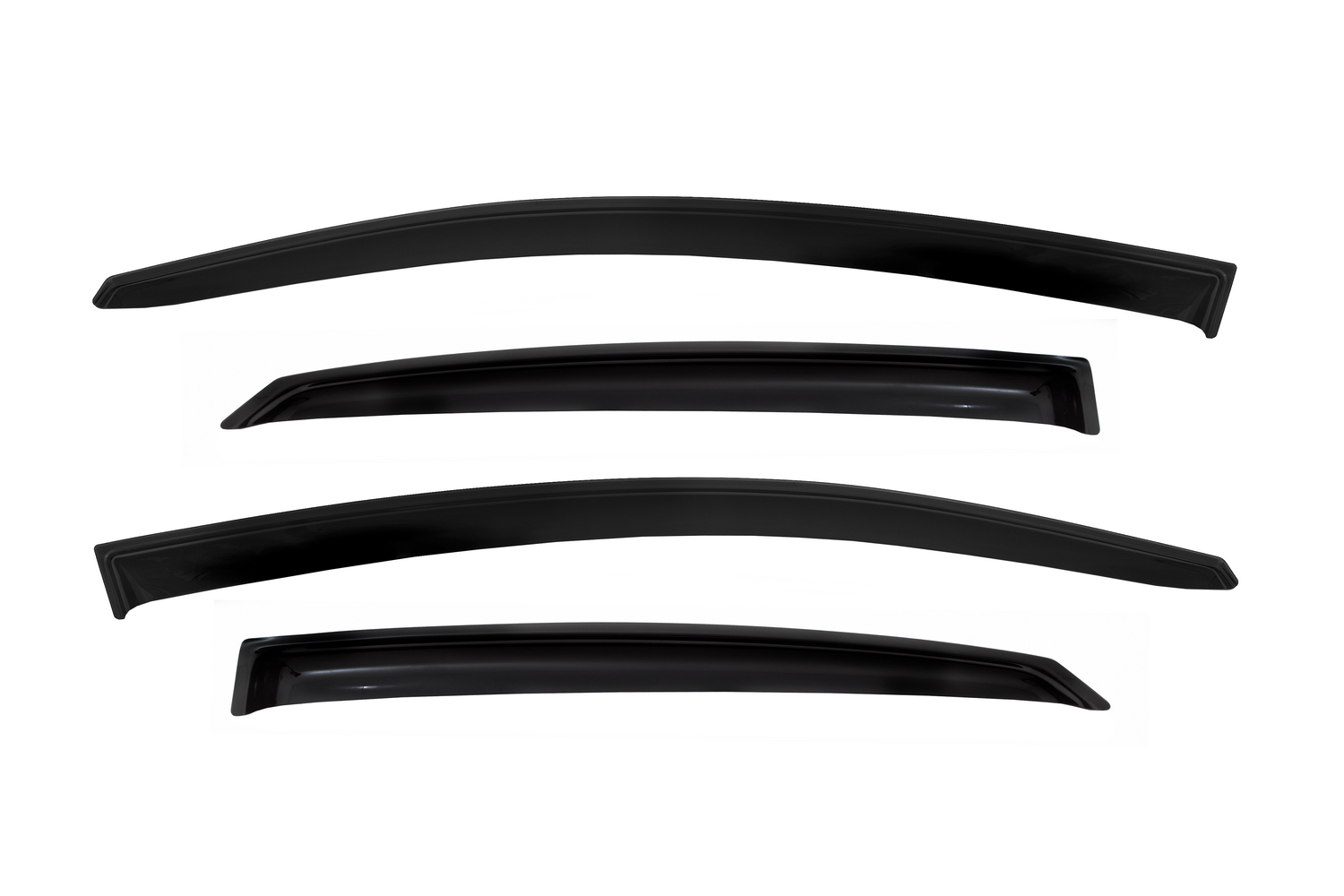 Дефлекторы боковых окон KIA Cerato, 2018-/2021-, 4 ч., темный / Киа Серато