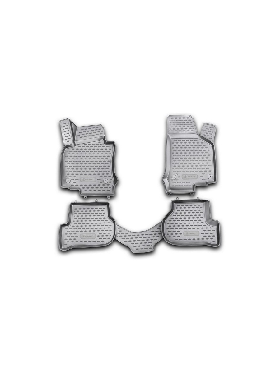 Коврики 3D в салон VW Golf VI 04/2009-, 4 шт. (полиуретан) / Фольксваген Гольф