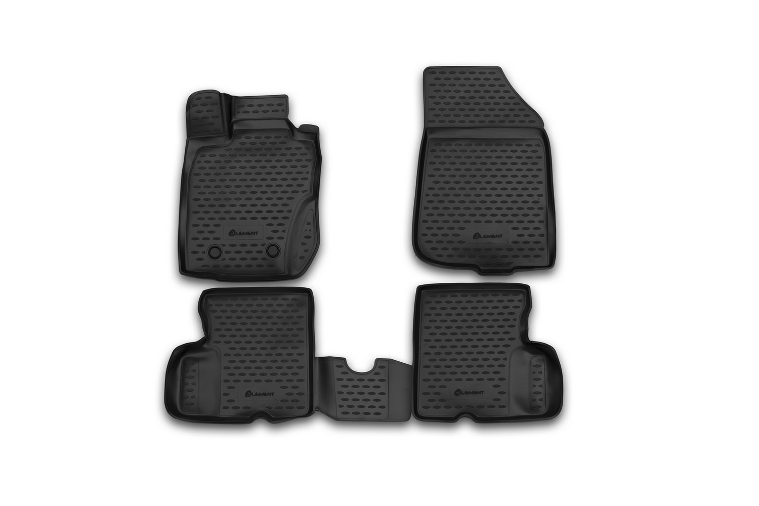 Коврики 3D в салон NISSAN Terrano, 2014-2016, 4WD, 4 шт. (полиуретан) / Ниссан Террано