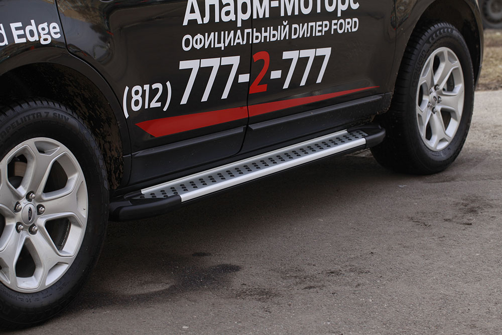 Пороги алюминиевый профиль,Ford Edge 2015-2018, FEDG.83.5031 / Форд Эдж