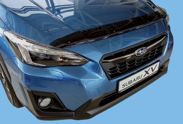 Дефлектор капота SUBARU XV 2017-, темный / Субару Хв