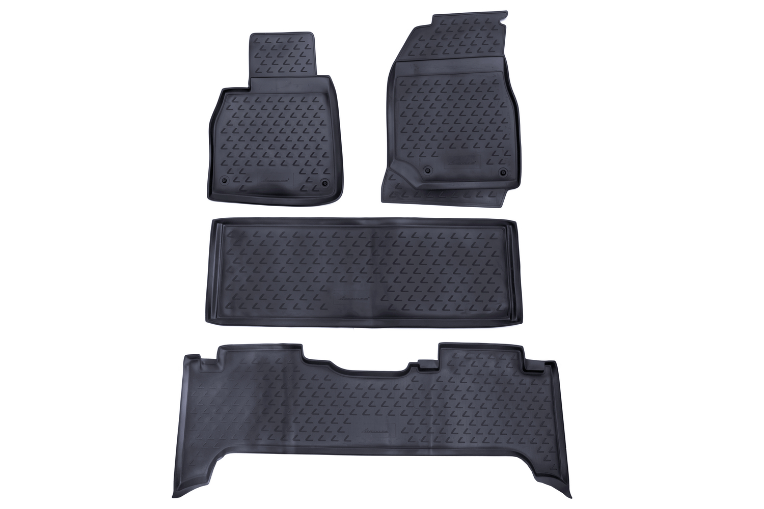 Коврики в салон LEXUS LX470 1998-2007, 4 шт. (полиуретан, серые) / Лексус ЛХ