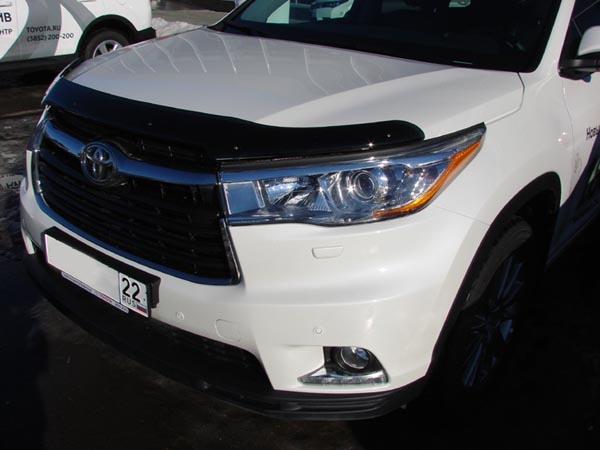 Дефлектор капота темный TOYOTA HIGHLANDER 2014-, NLD.STOHIG1412 / Тойота Хайлендер