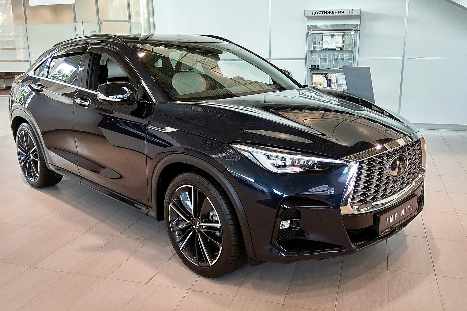 Дефлекторы боковых окон INFINITI QX55, 2021-, 4ч., темный / Инфинити КХ55