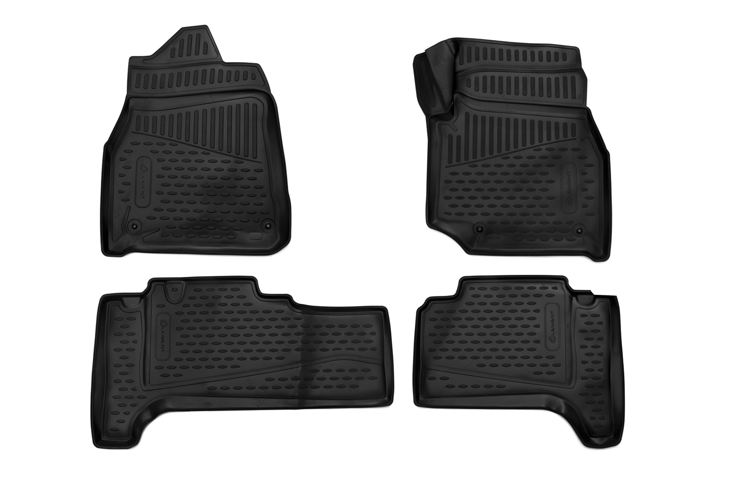 Коврики 3D в салон для TOYOTA Land Cuiser (J100), 1998-2007, правый руль 4WD, дизель, АКПП, 4 шт. (полиуретан) / Тойота Ленд крузер