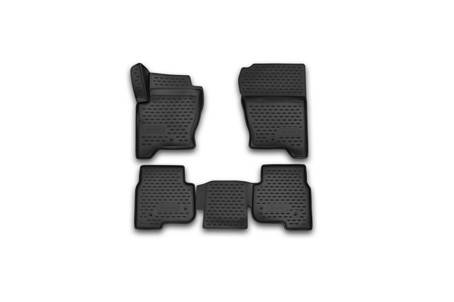 Коврики 3D в салон LAND ROVER Discovery 4, 2014-, 4 шт. (полиуретан) / Ленд Ровер Дискавери