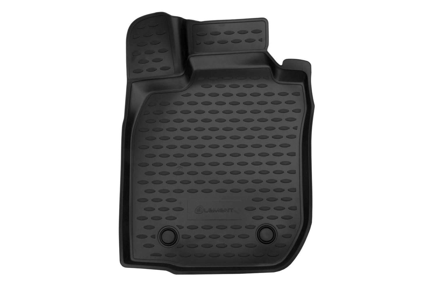 Коврик в салон 3D для RENAULT Duster 2011-2015 4WD внедорожник Element передний левый, черный полиуретан / Рено Дастер