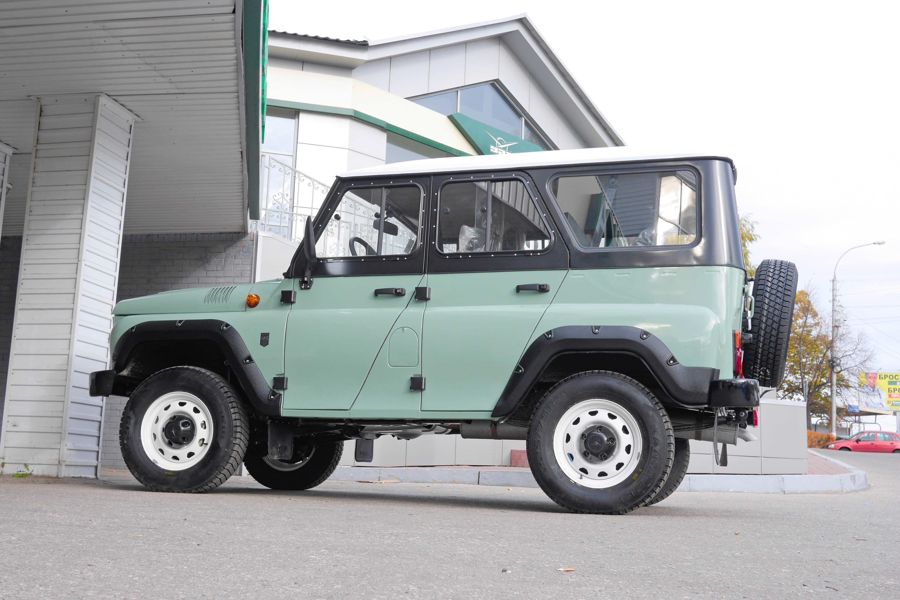 Расширители колесных арок (комплект - 4 шт.) вынос 50мм для UAZ 469 1972-2011, шагрень