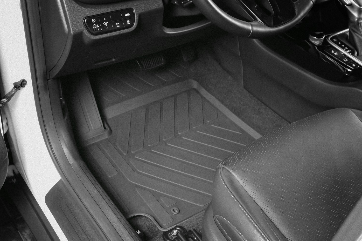 Коврики в салон для KIA Seltos, 2019 -, 4шт. (полиуретан, противоскользящие шипы) / Киа Селтос