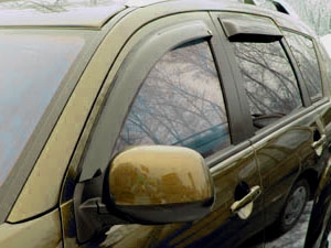 Дефлекторы окон для Mitsubishi Outlander XL, 2007-2012/C-Crosser/4007 внедорожник SIM 4 шт. / Пежо