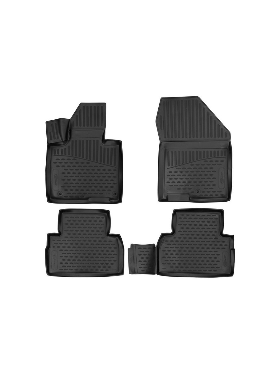 Коврики 3D в салон подходят для HYUNDAI Santa Fe, 2017-, внедорожник , 4 шт. (Повышенная устойчивость, повышенная износостойкость) / Хендай Санта Фе