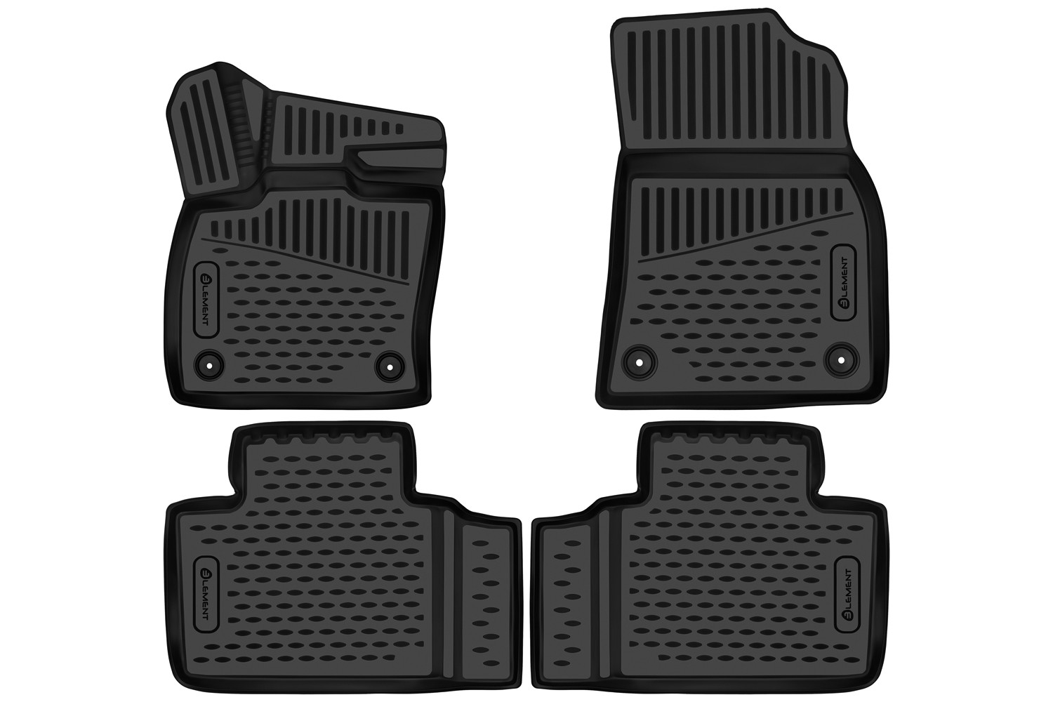 Коврики 3D в салон для GEELY Atlas (II (FX11)), 2023-, 2WD, Внедорожник, 5 дв. 4шт. (полиуретан) / Джили Атлас