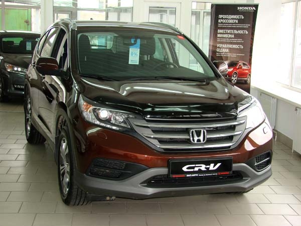 Дефлектор капота темный HONDA C-RV 2012-2018 / Хонда ЦРВ