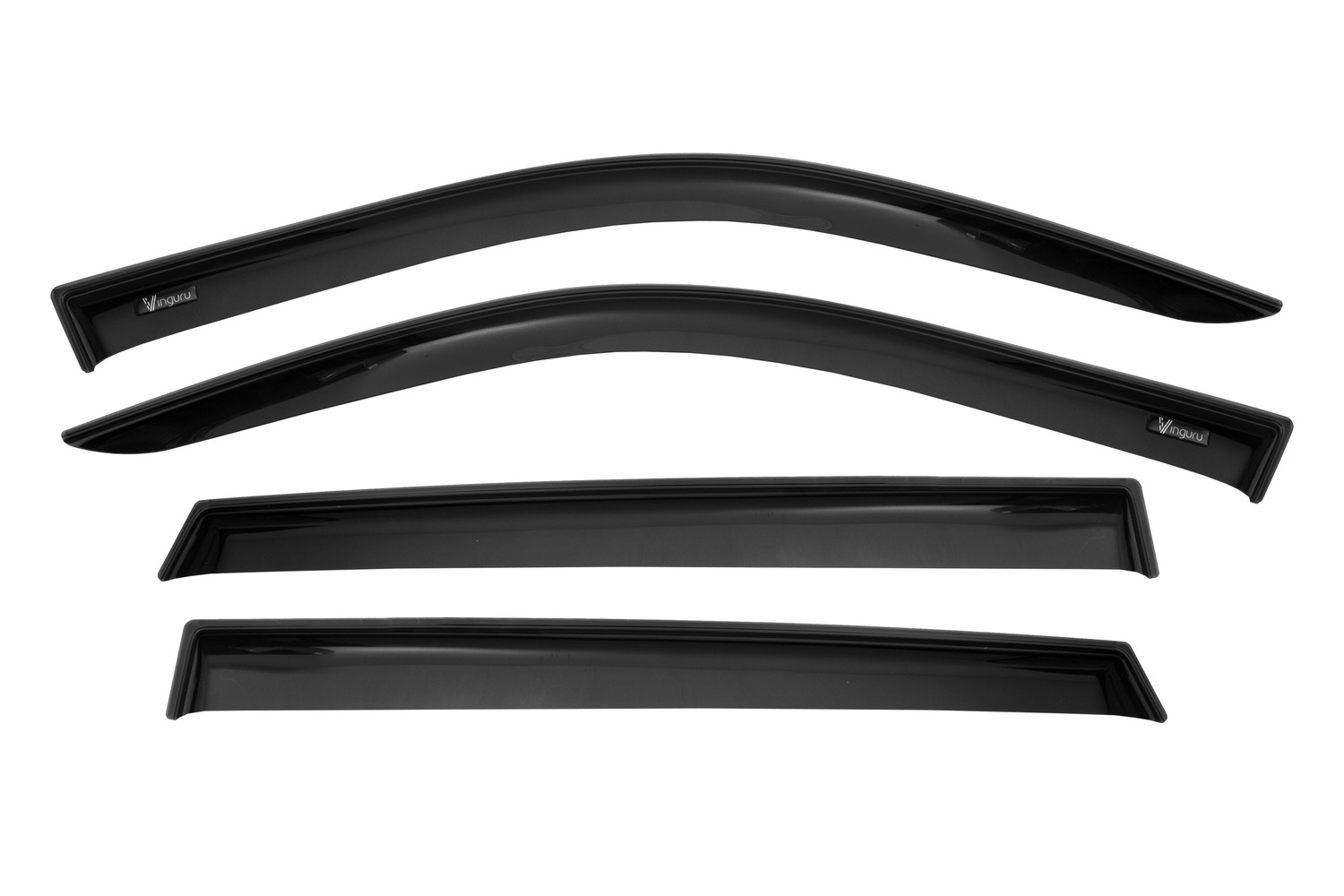Дефлекторы окон Vinguru Toyota Rav4 2018- /кросс/накладные/скотч/комплект  4 шт./литьевой поликарбонат / Тойота Рав 4