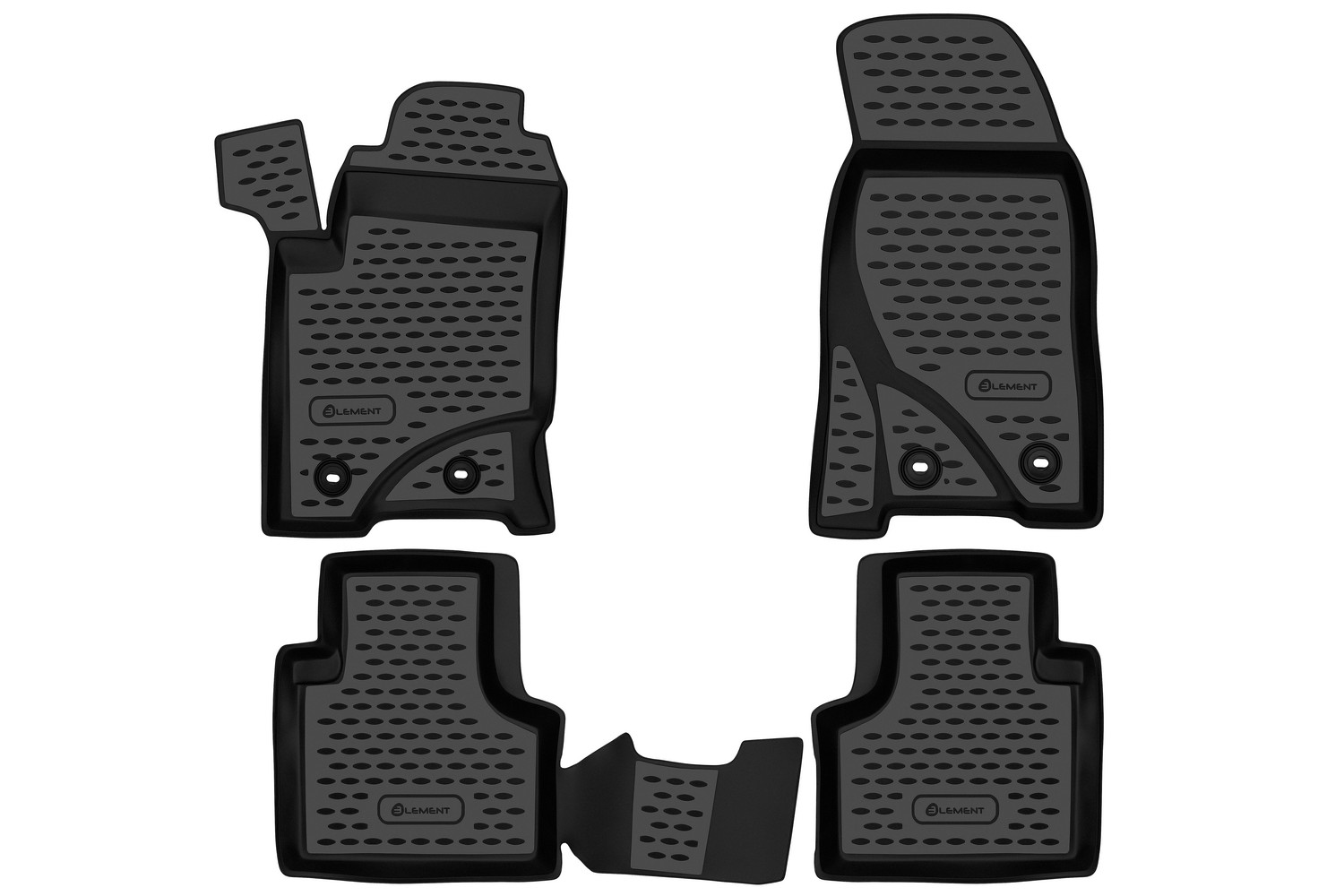 Коврики в салон CHEVROLET NIVA 2009-2020, LADA NIVA I, Travel 2020-(I,Iрест), внед., 4 шт. (полиуретан) / Шевроле Нива