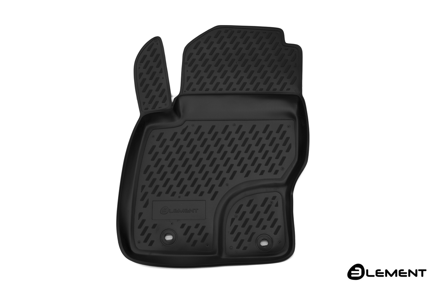 Коврик в салон 2D для FORD Focus 2004-2011 (II) хэтчбек Element передний левый 1 шт. черный полиуретан / Форд Фокус