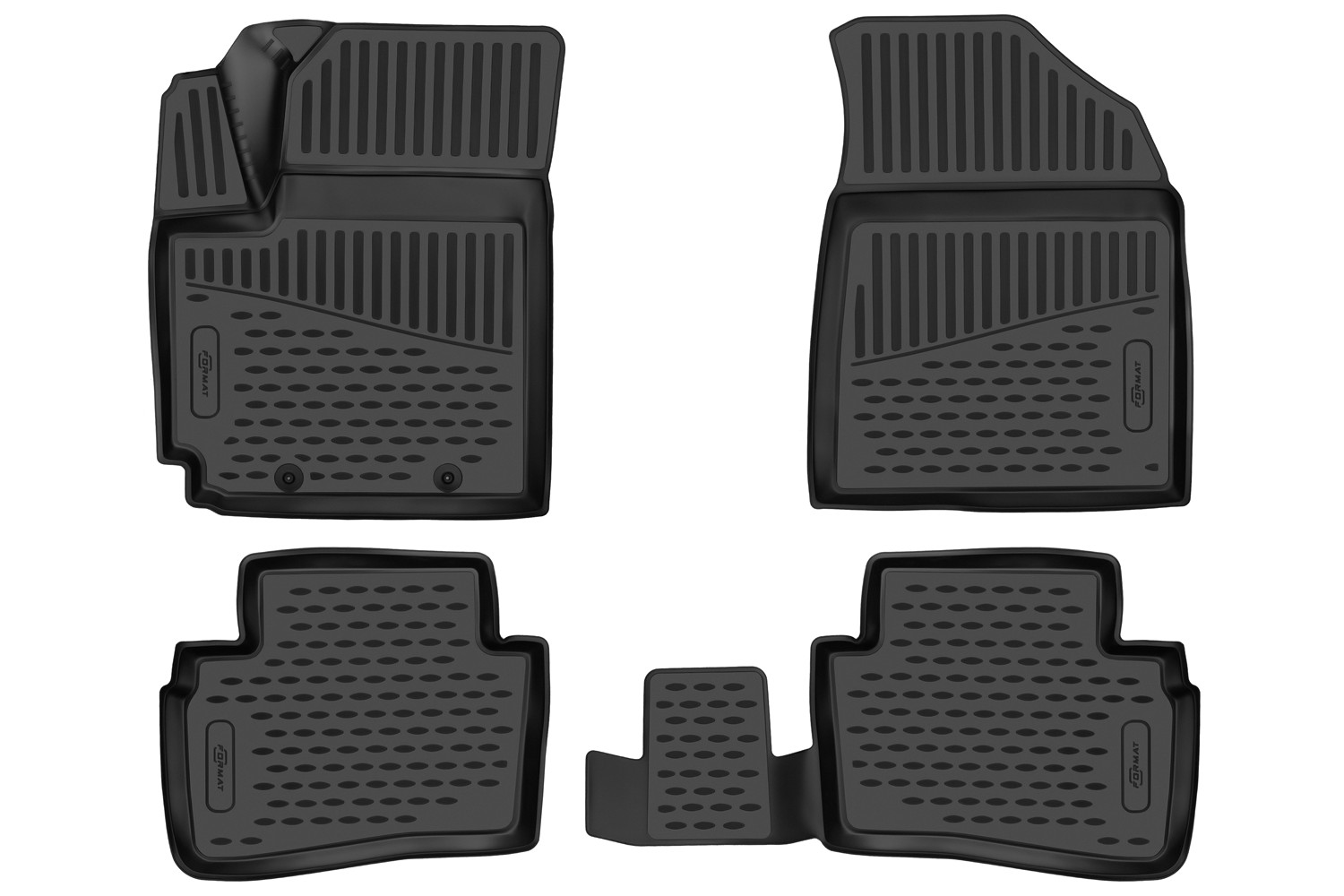 Коврики 3D в салон для HYUNDAI Creta (II) 2021 -  /Solaris HC 2022- , Внедорожник 5 дв., 4шт. (Повышенная устойчивость, повышенная износостойкость) / Хендай Крета